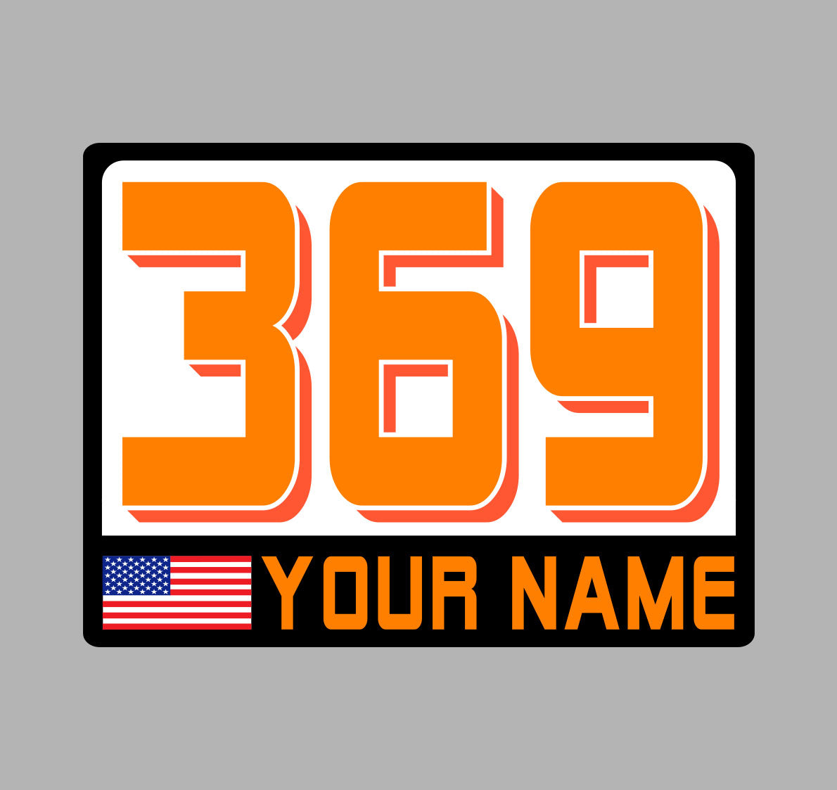 Country Flag Vinyl Number Kit