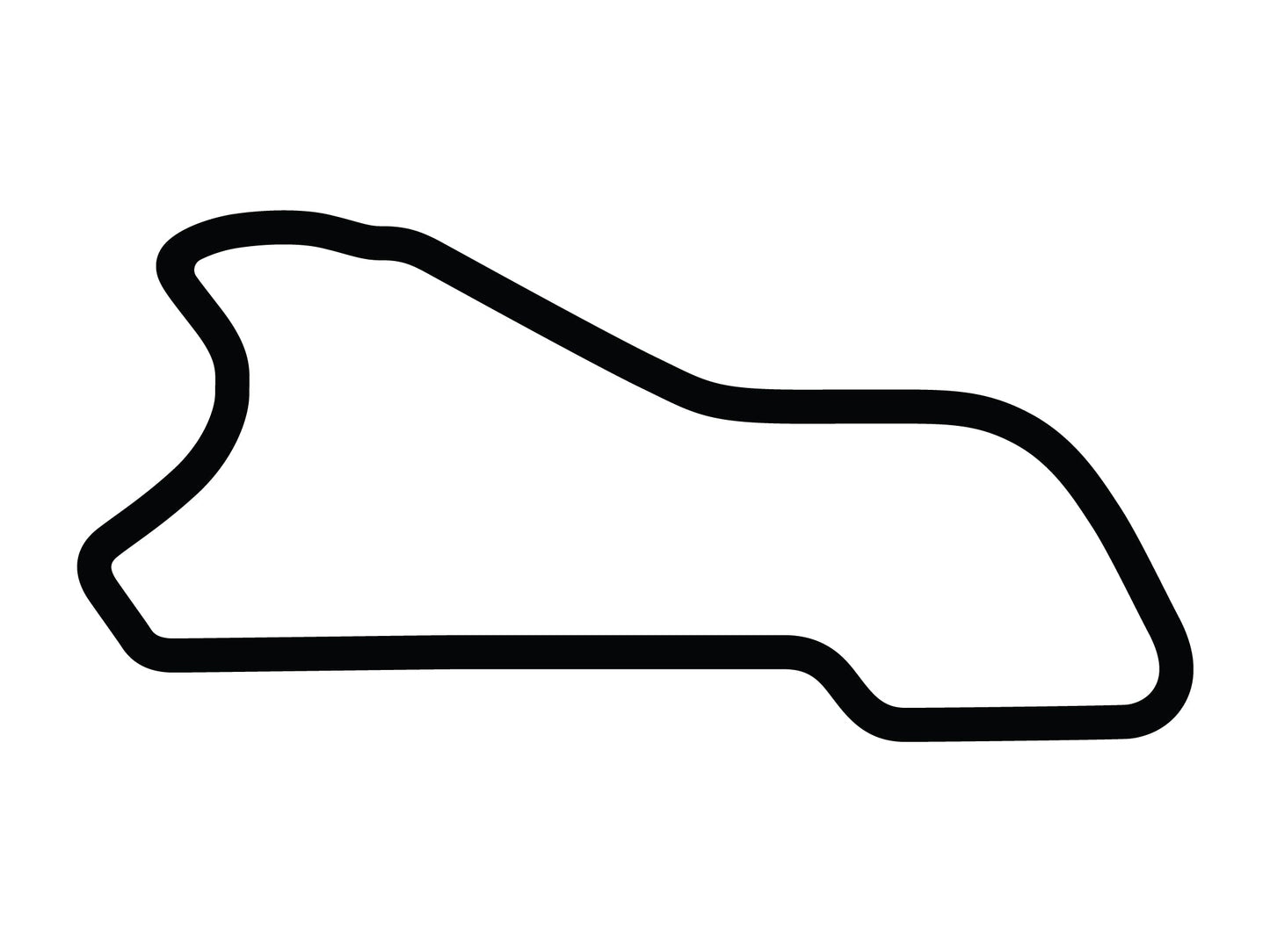Morgan Park Raceway H Course Decal