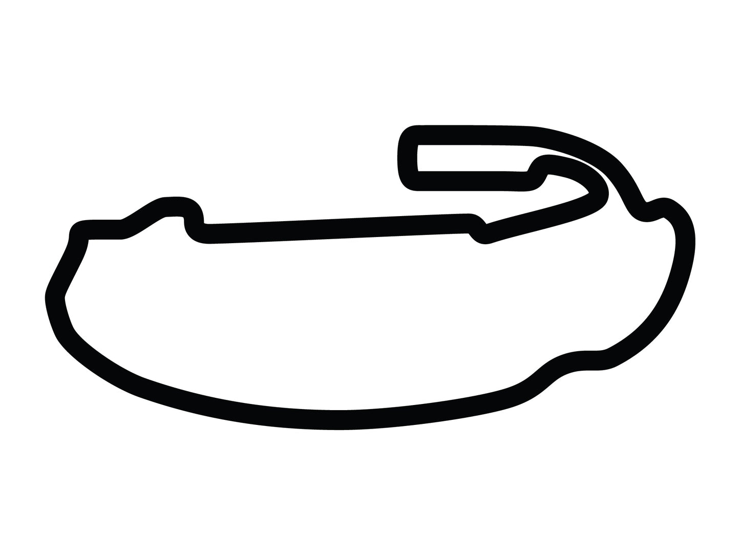 Auto Club Speedway Motorcycle Layout Decal
