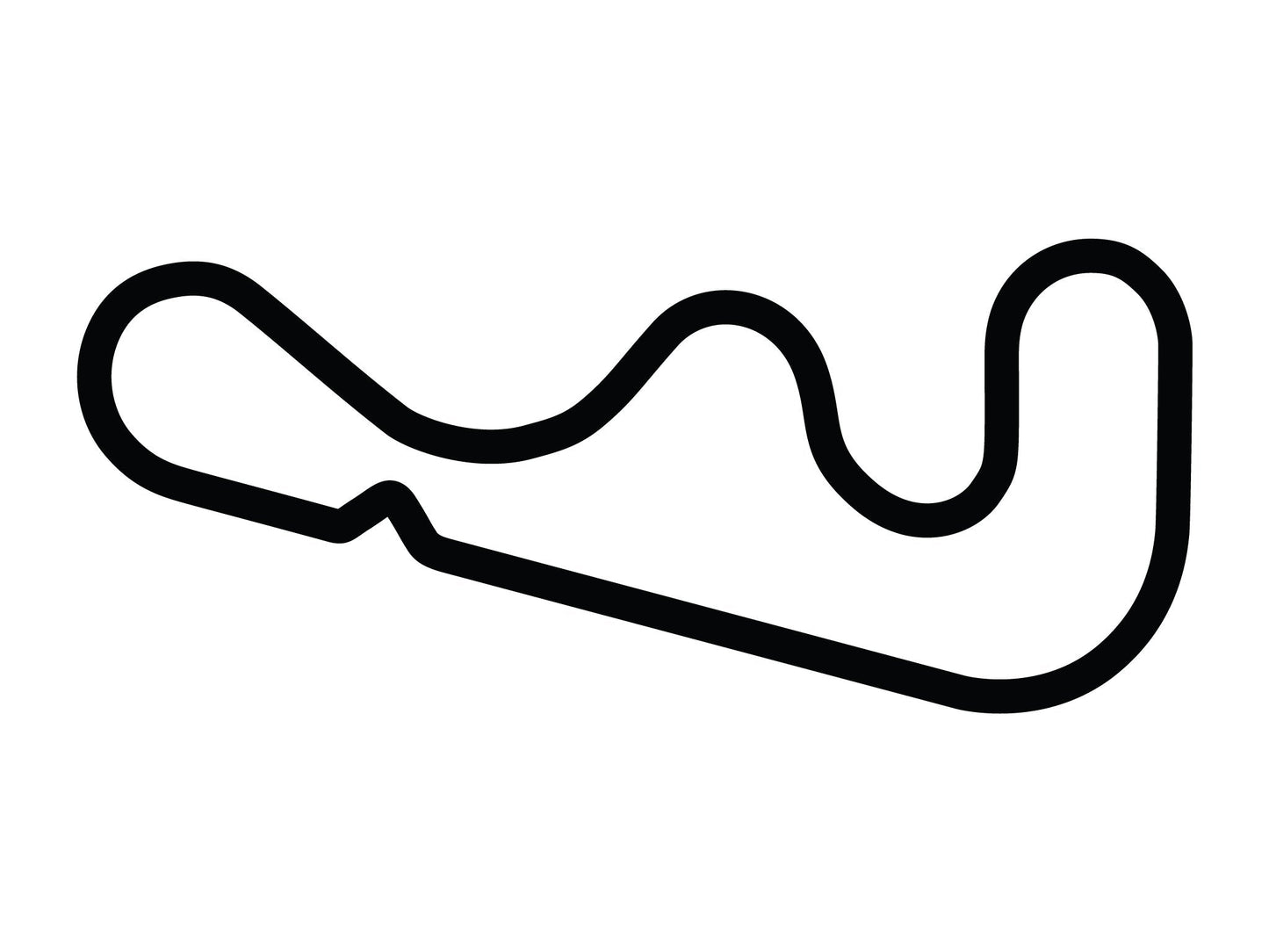 Roebling Road Raceway Large Chicane Decal