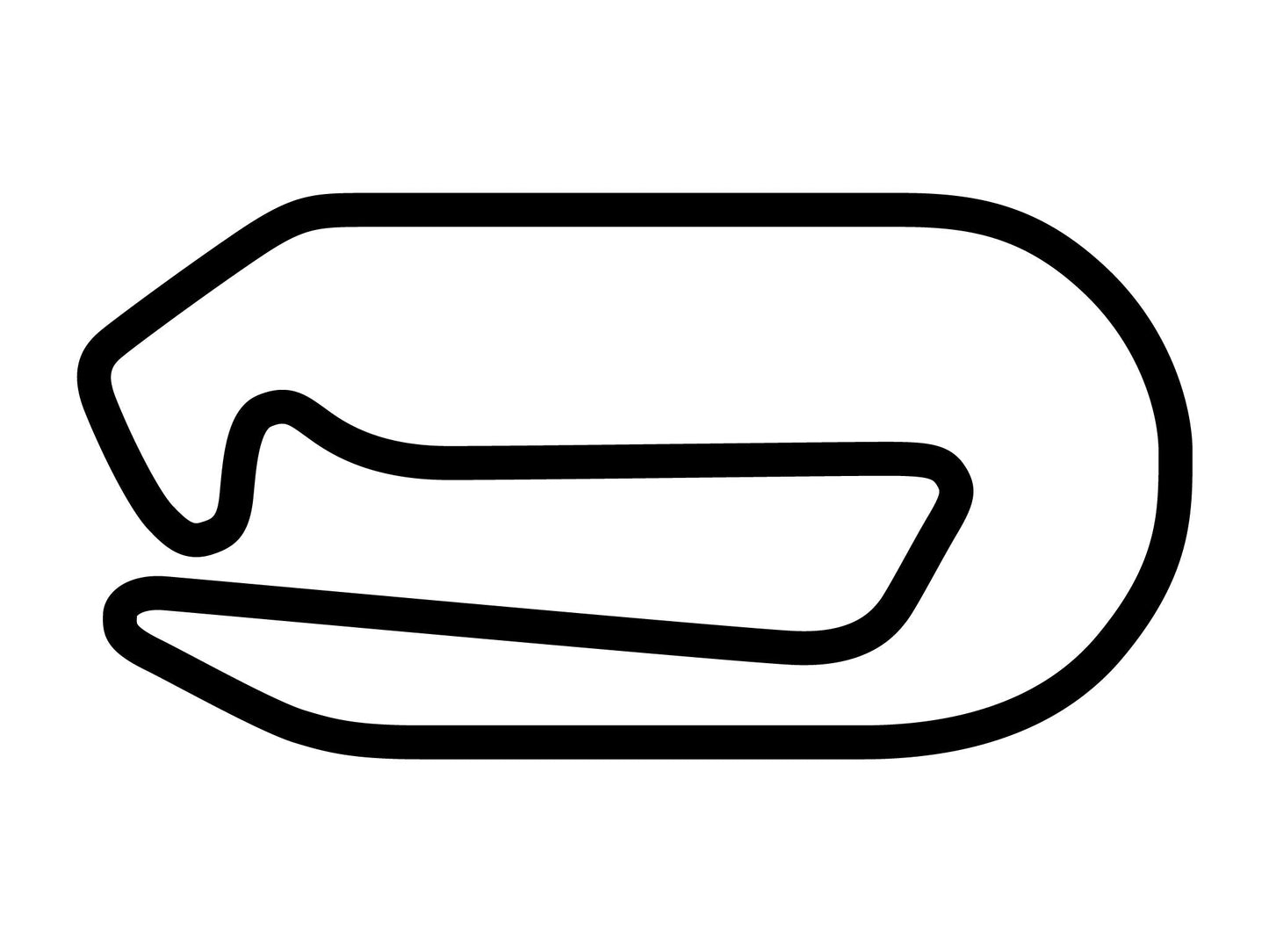 Homestead Miami Speedway Modified Road Course Decal