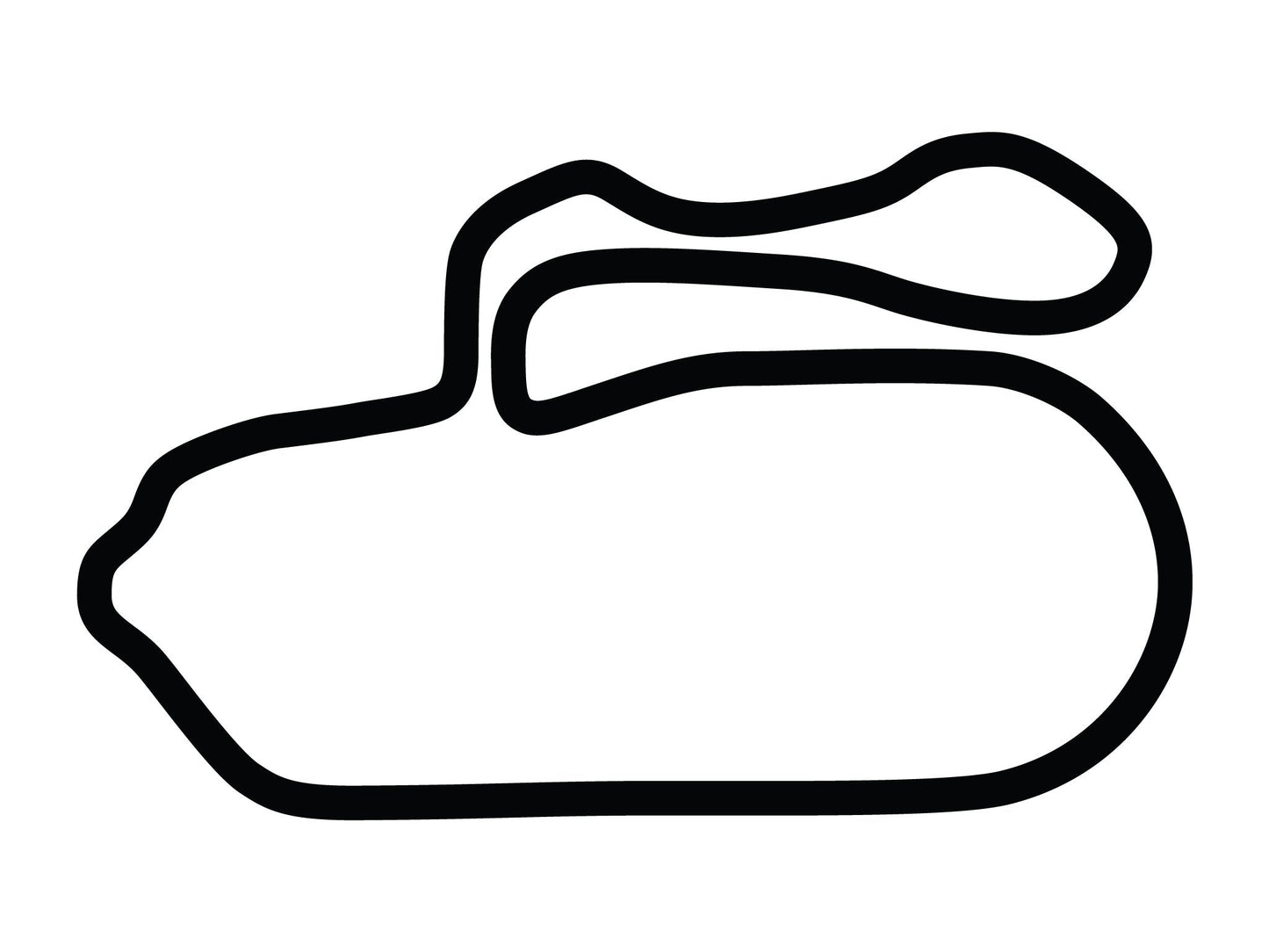 New Hampshire Motor Speedway Roval Course Decal