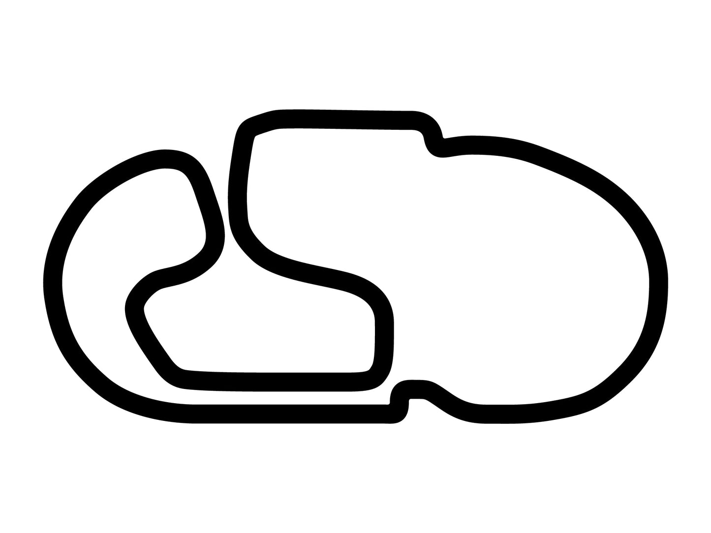 Charlotte Motor Speedway Alternate Roval Course Decal