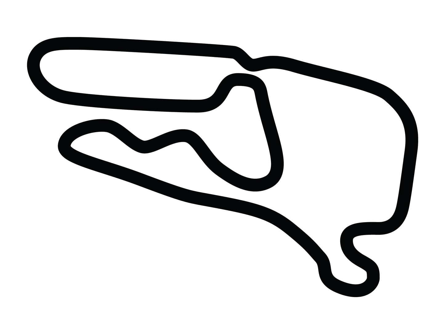 Summit Point Raceway Shenandoah Circuit Bike Competition Decal