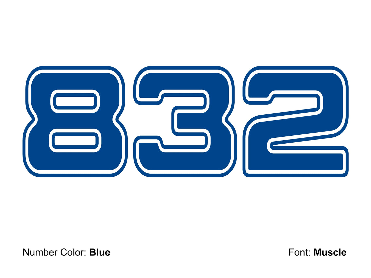 Vinyl Number Decal