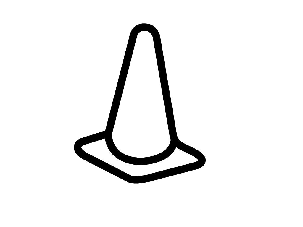 Auto Cross Cone #2 Decal