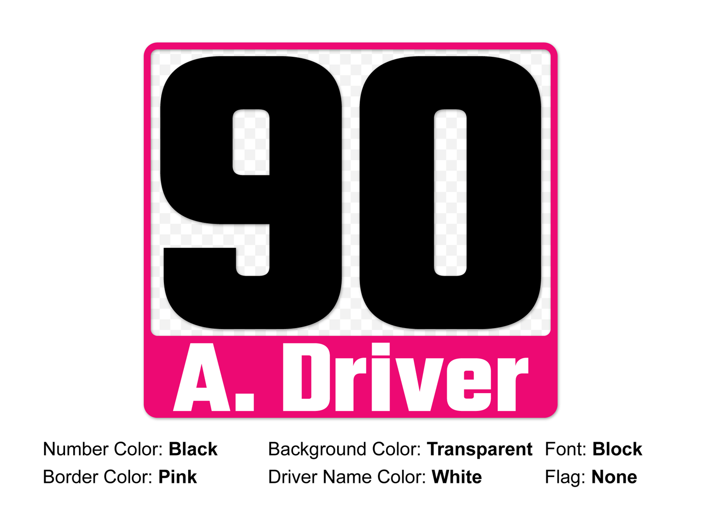 Number Plate - Standard