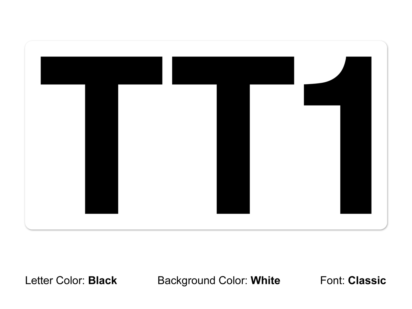 Class Letter Decal