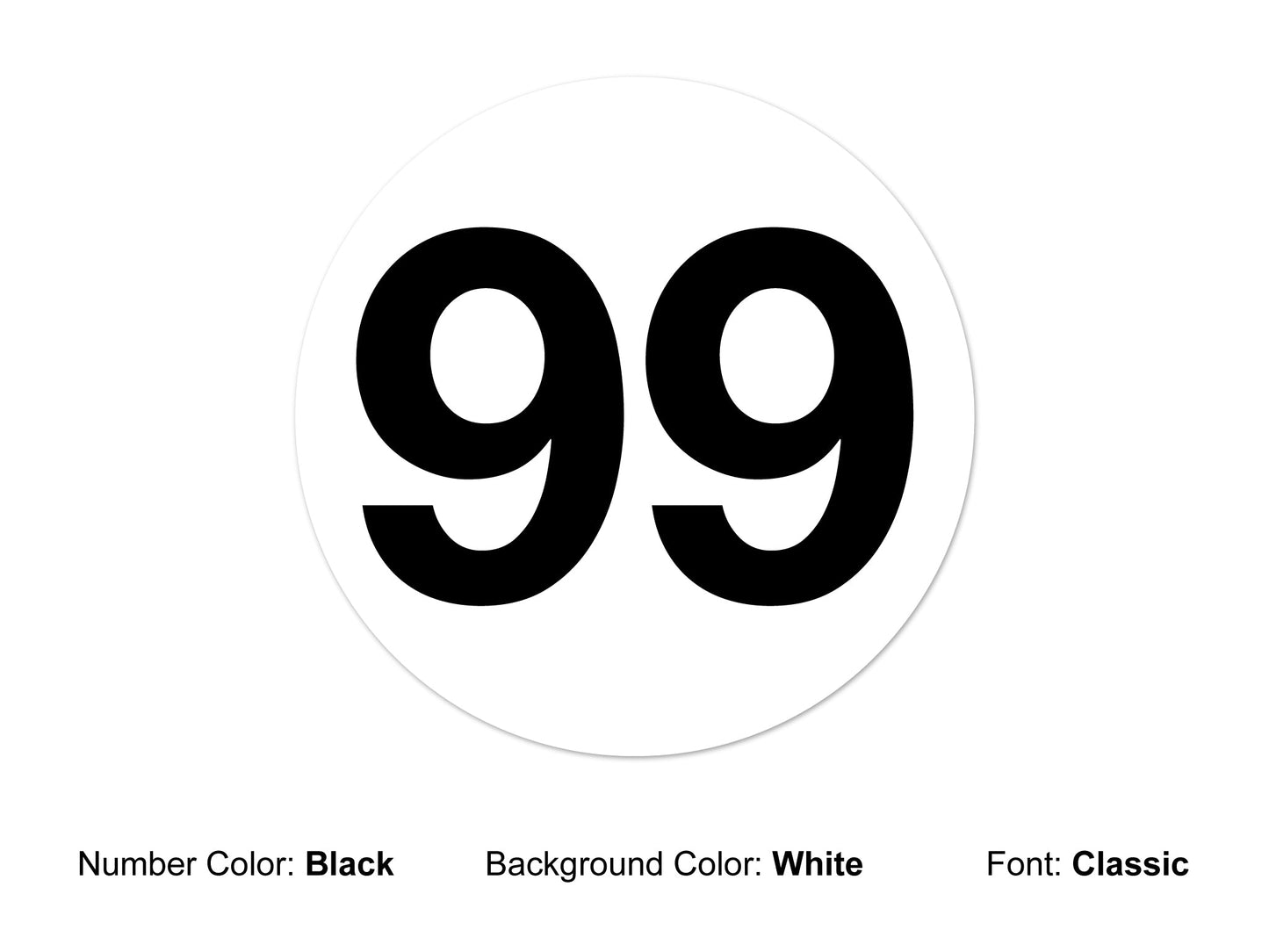 Number Roundel - Standard