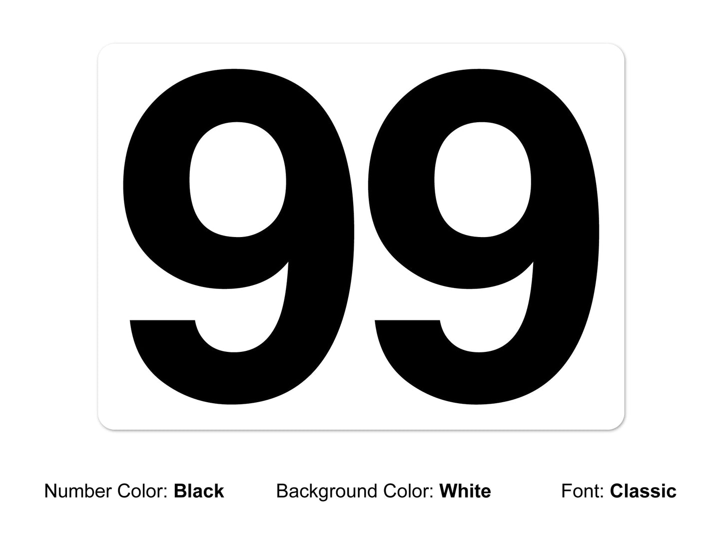 Number Plate - Simple