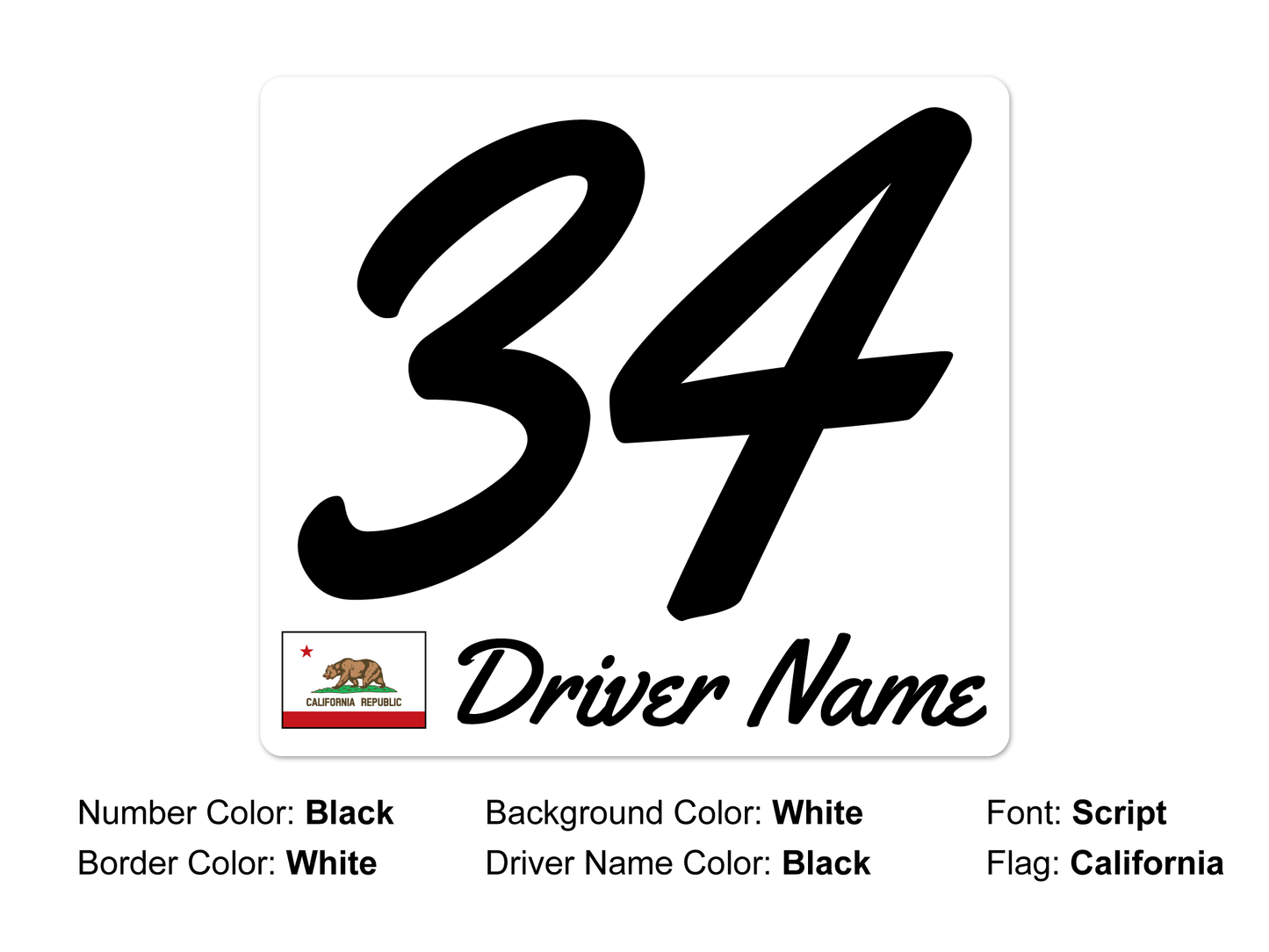 Number Plate - Standard