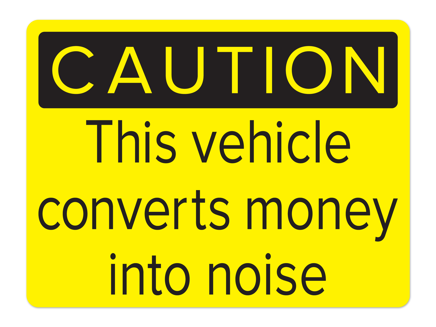 Money Into Noise Decal