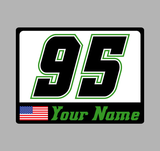 Country Flag Magnetic Vinyl Number Kit