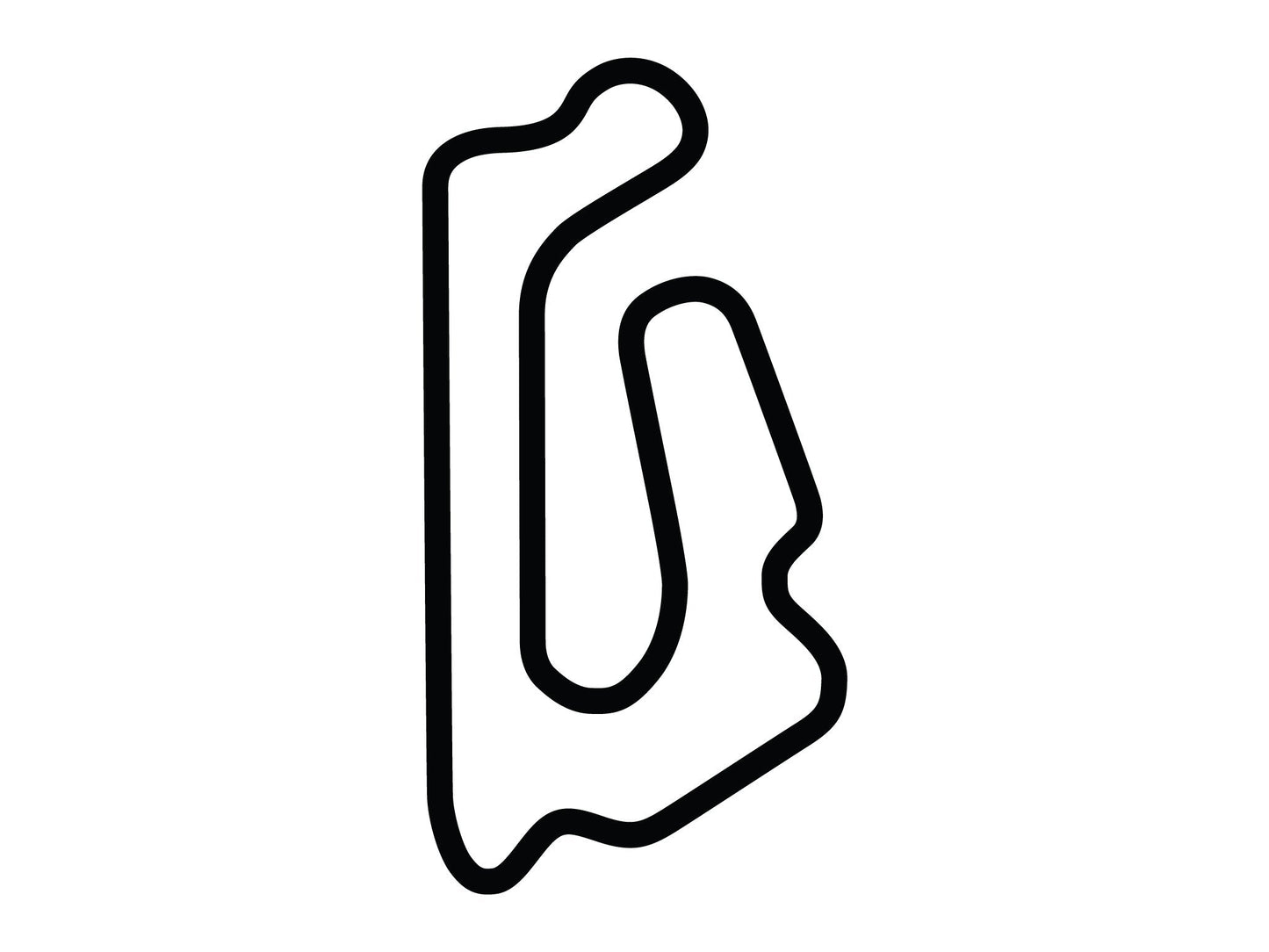 Mid America Motorplex Full Course Decal