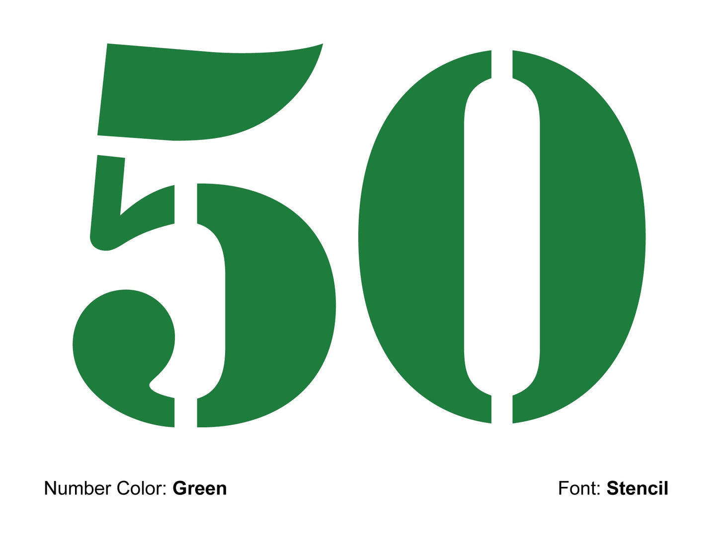 Vinyl Number Decal