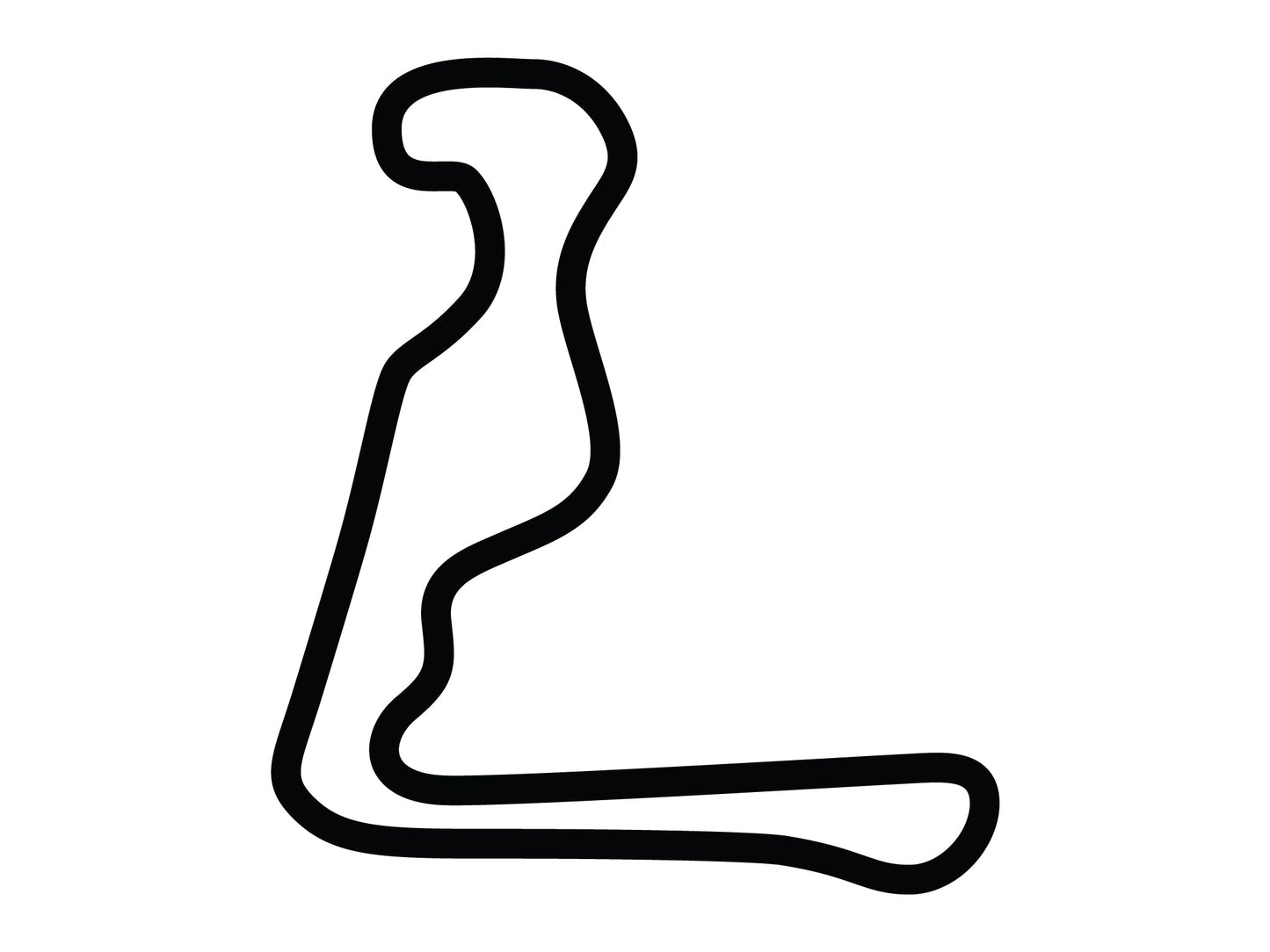 Summit Point Motorsports Park Extended Jefferson Circuit Decal