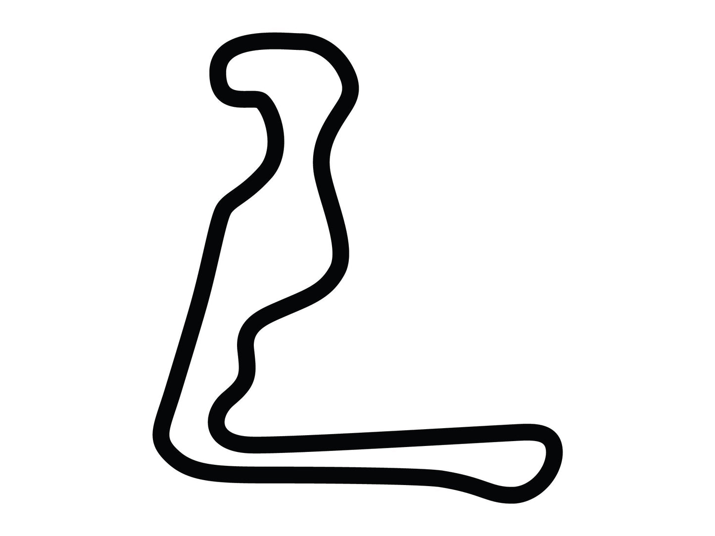 Summit Point Motorsports Park Extended Jefferson Circuit Decal