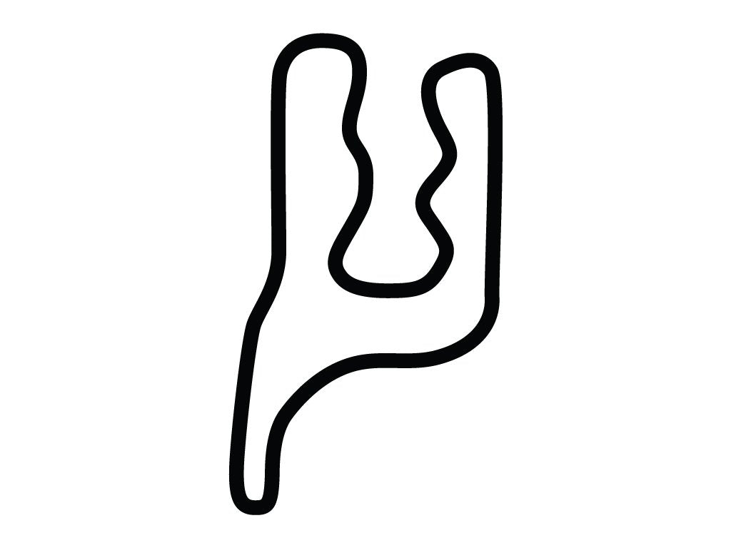 Virginia International Raceway Kart Track Decal