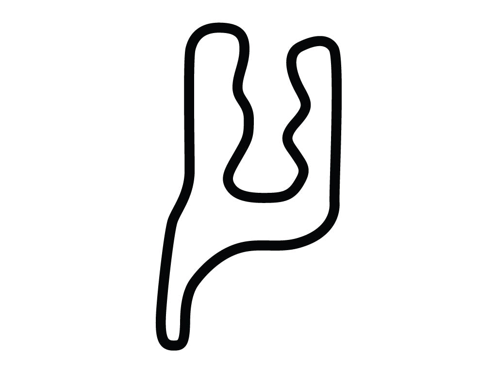 Virginia International Raceway Kart Track Decal