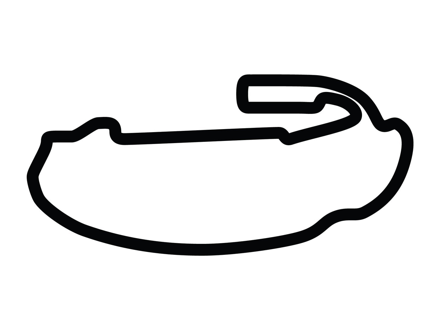 Auto Club Speedway Motorcycle Layout Decal