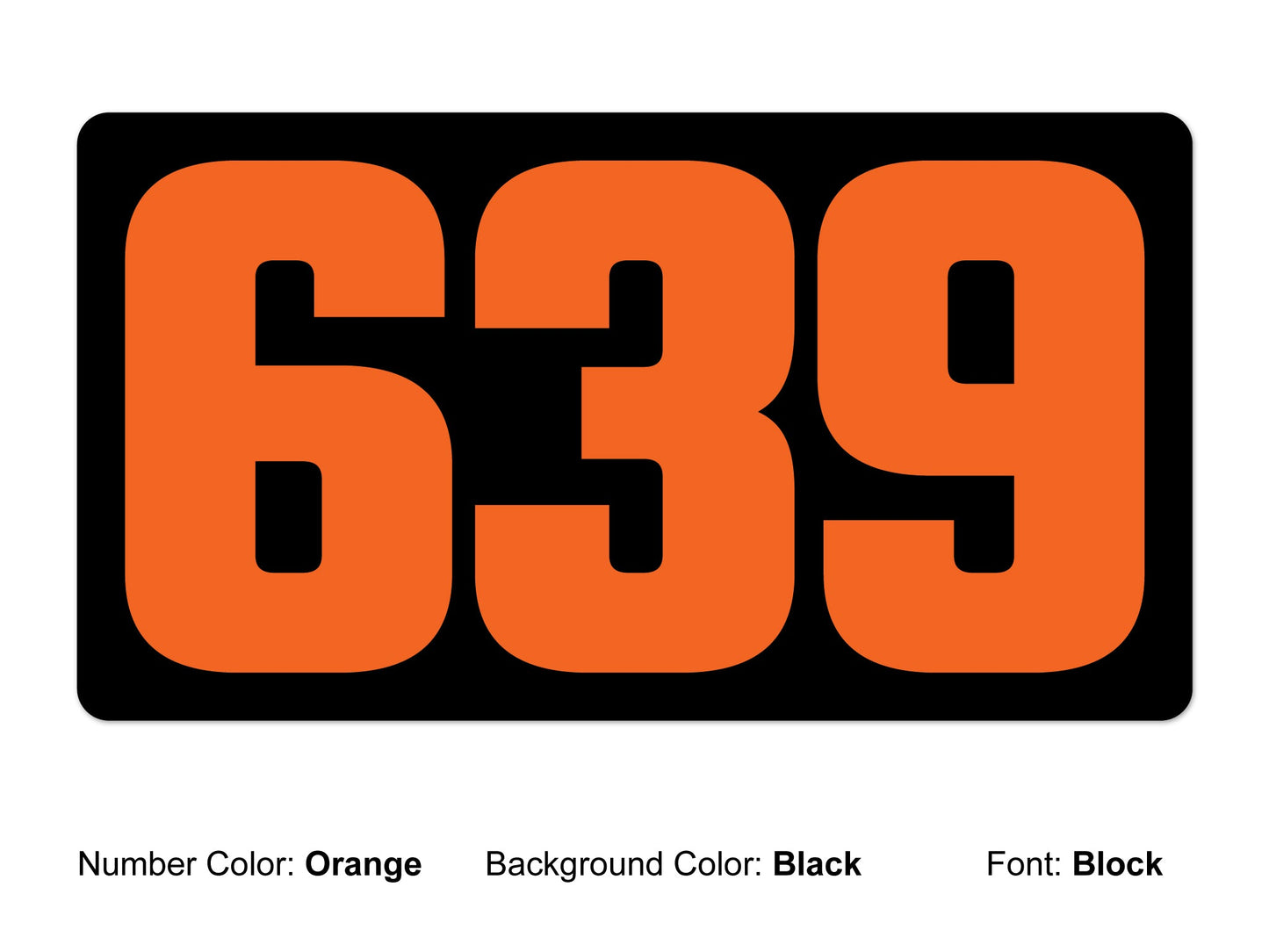 Number Plate - Simple