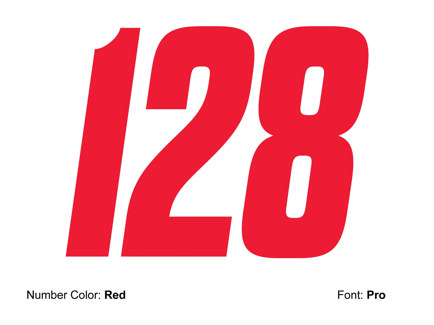 Vinyl Number Decal