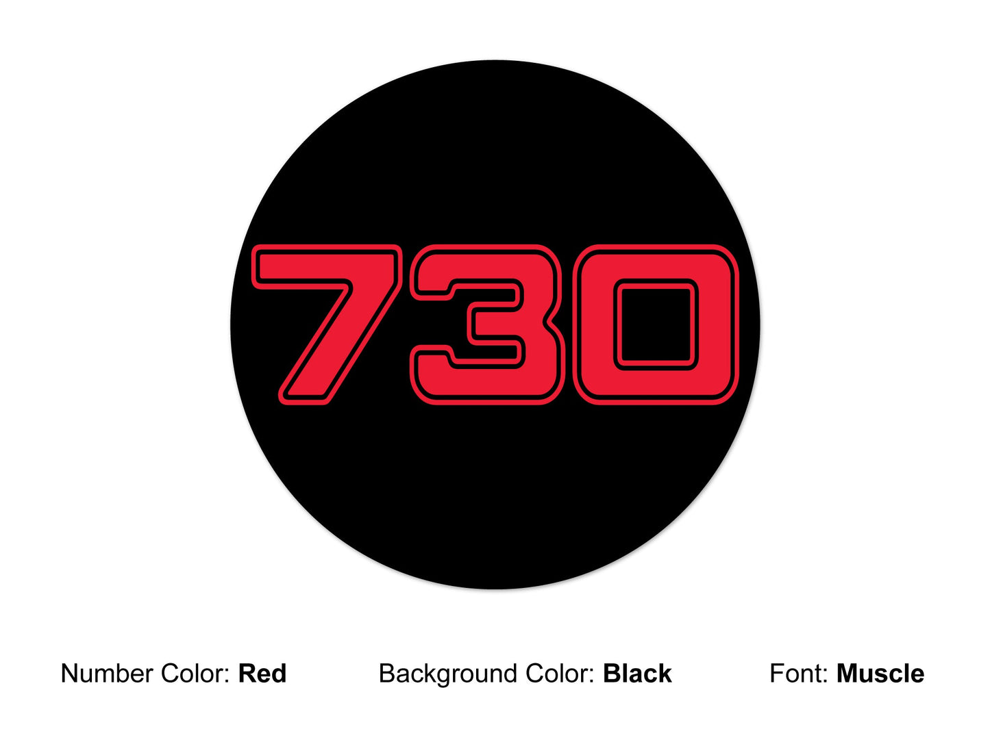 Number Roundel - Standard