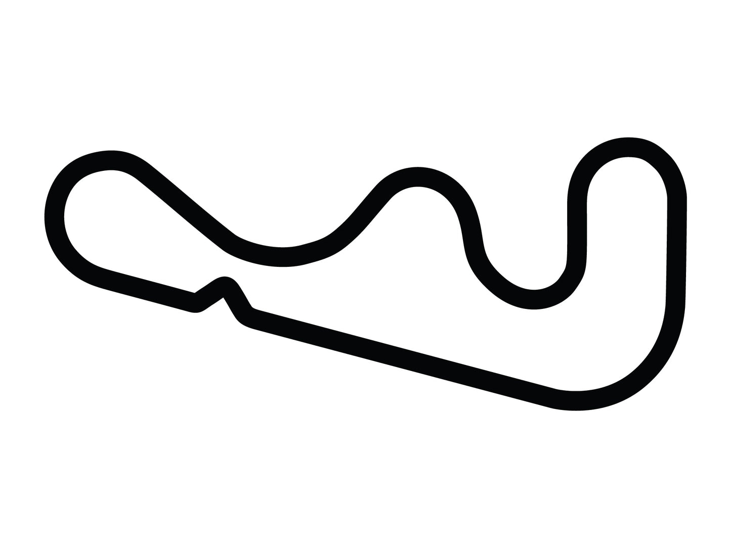 Roebling Road Raceway Large Chicane Decal