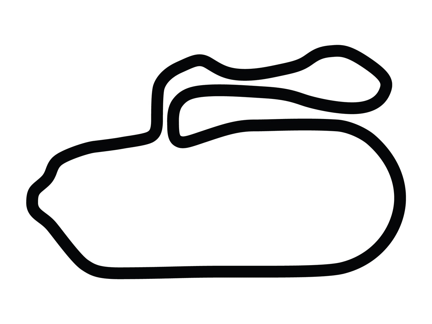 New Hampshire Motor Speedway Roval Course Decal