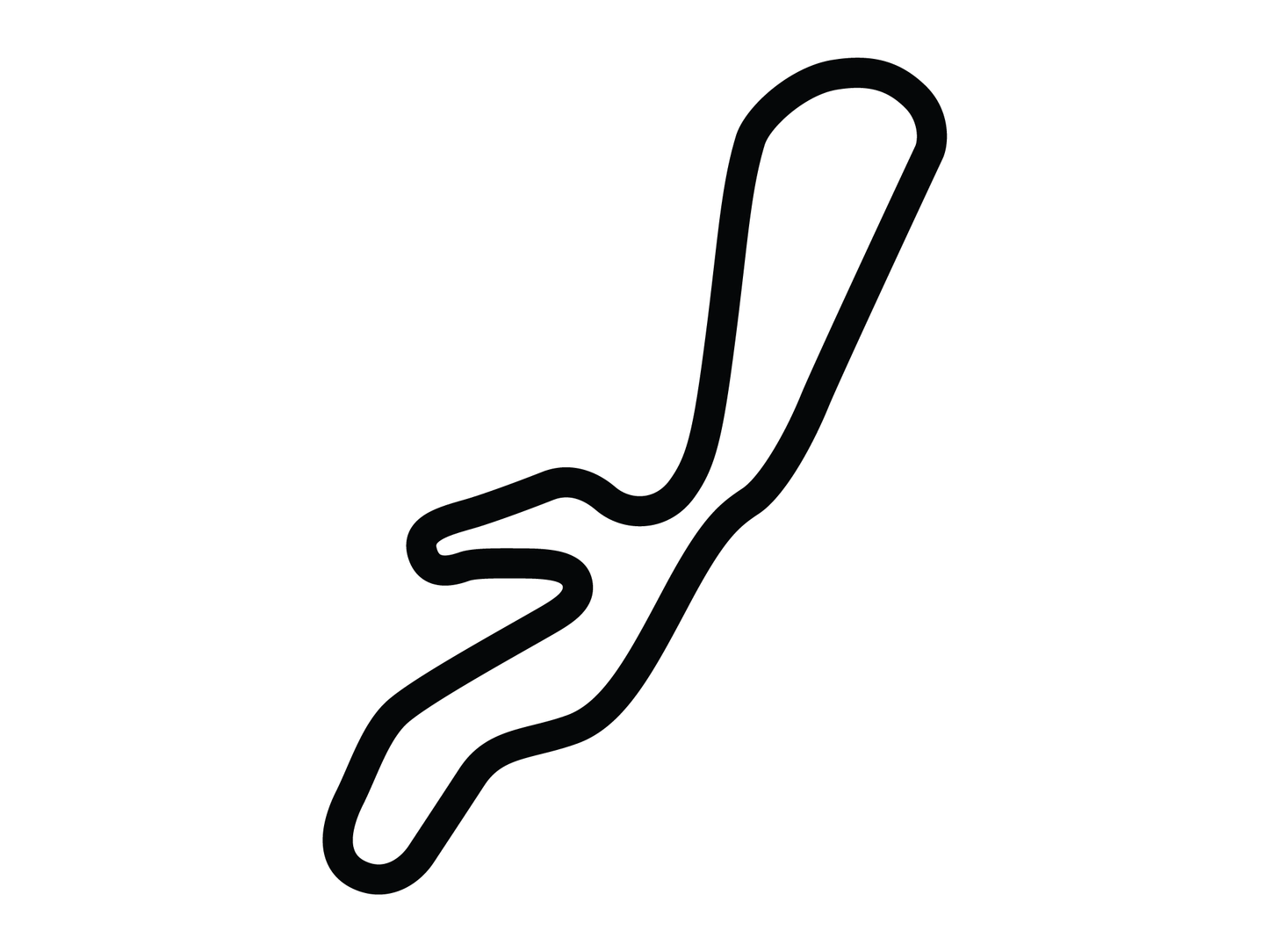 Spokane Raceway Park Short Road Course Decal