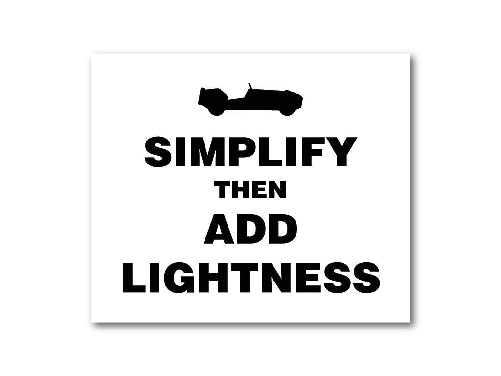 Simplify Then Add Lightness Sticker