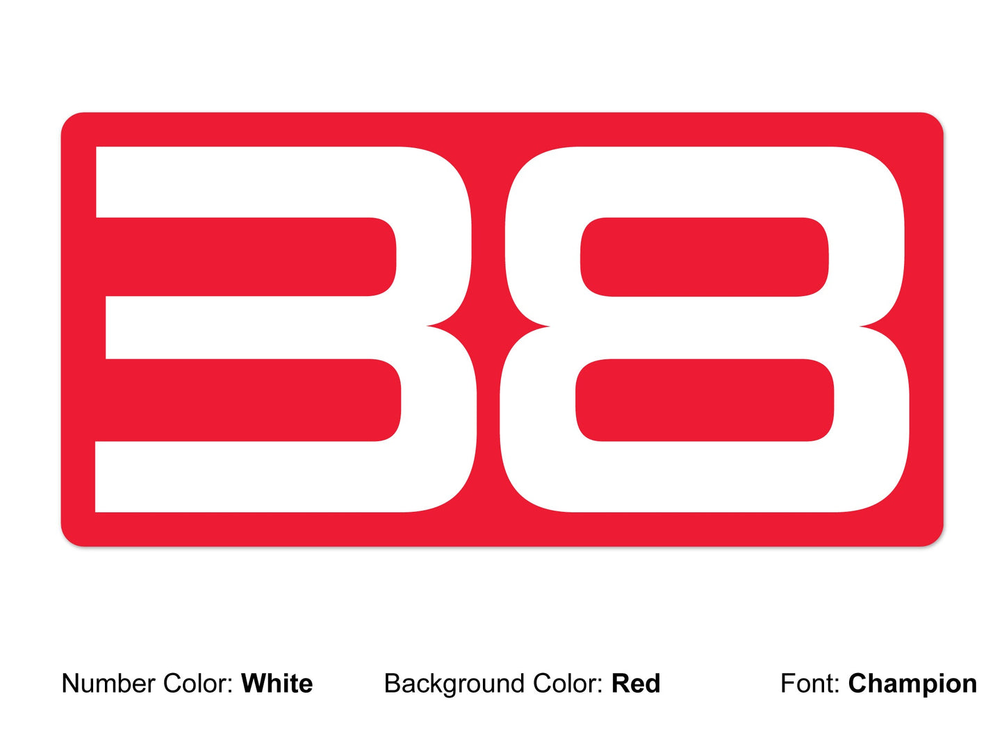 Number Plate - Simple