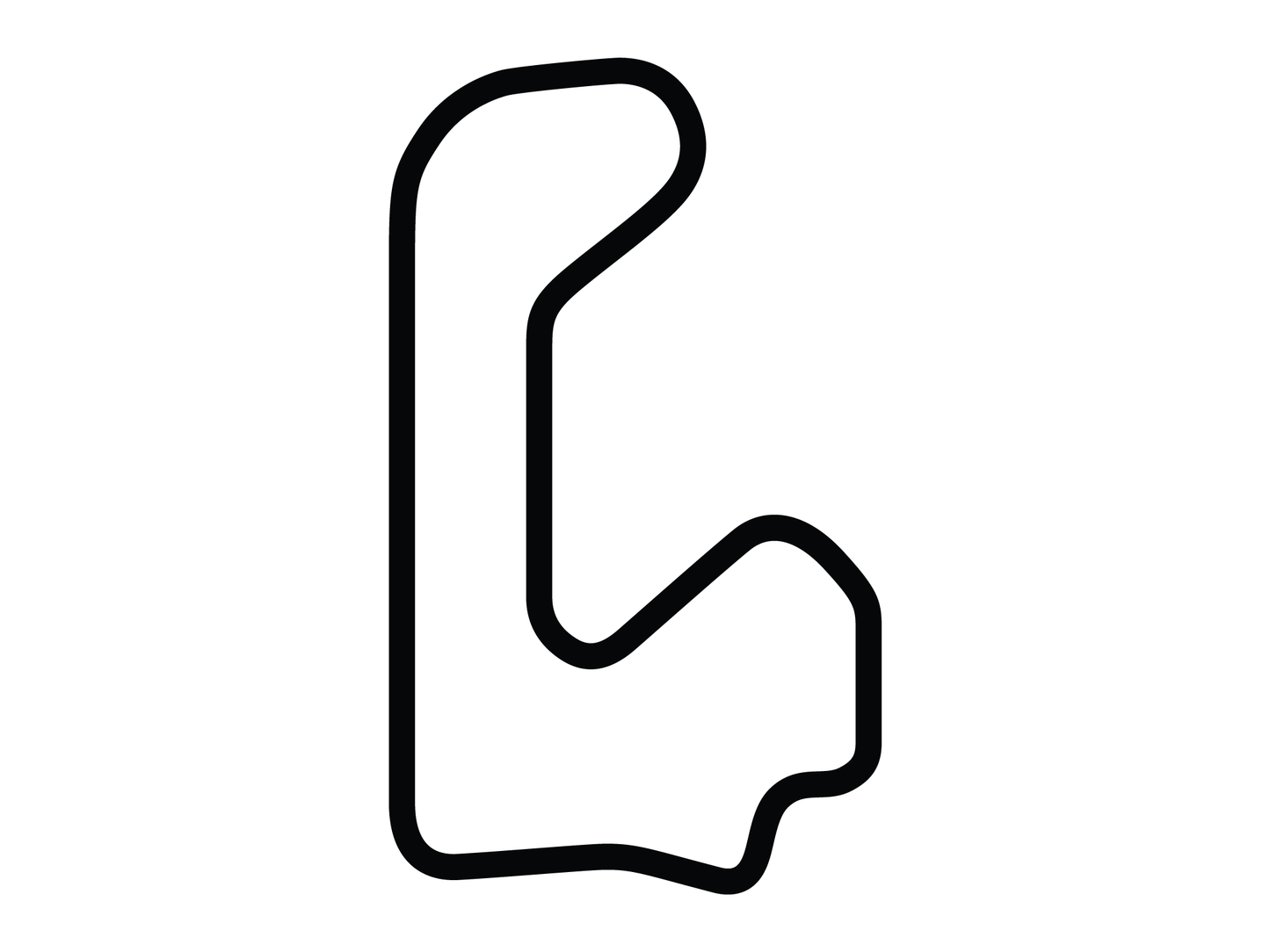 The Podium Club West Course with Chicane Decal